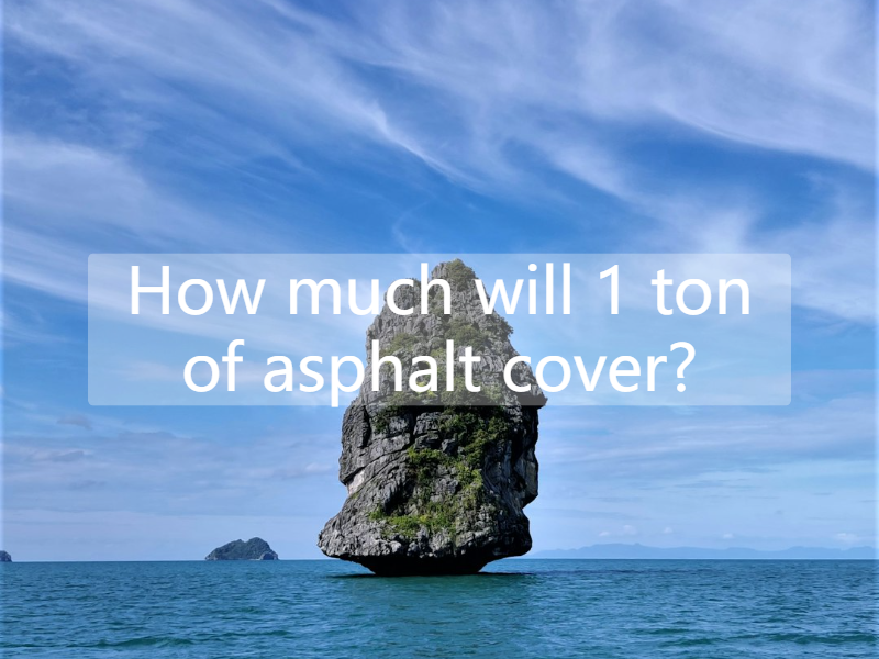 How much will 1 ton of asphalt cover?